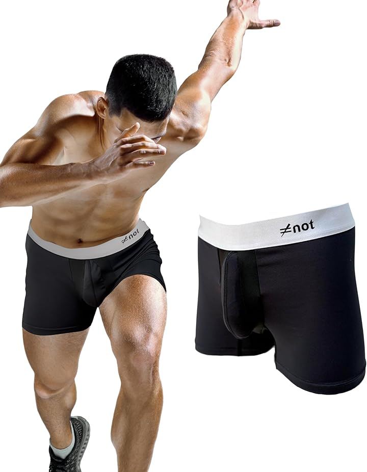 Active Underwear アクティブアンダーウェア FA BOXER BRIEF ボクサーパンツ 完全分離型 上向き ブレない (シルバー, M)