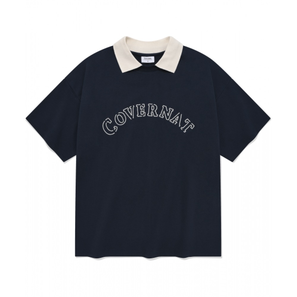 COVERNAT アーチユニフォーム Tシャツネイビー