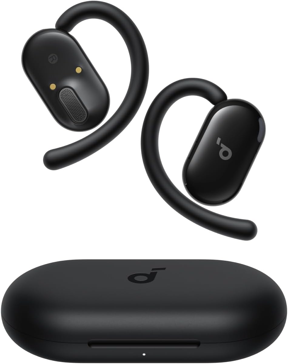 Anker Soundcore V2iBluetooth 5.4オープンイヤー型ワイヤレスイヤホン IP55防塵防水規格 最大36時間再生 マルチポイント接続ブラック