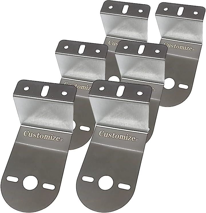 マーカーランプ ステー トラック用品 バスマーカー Z型ステー ステンレス 6枚セット