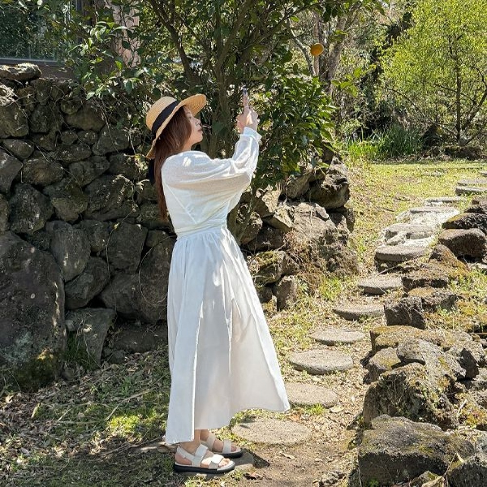 [イーブレットバイJSTYLE] イーブレットエチボンフレアロングスカート Jスタイル