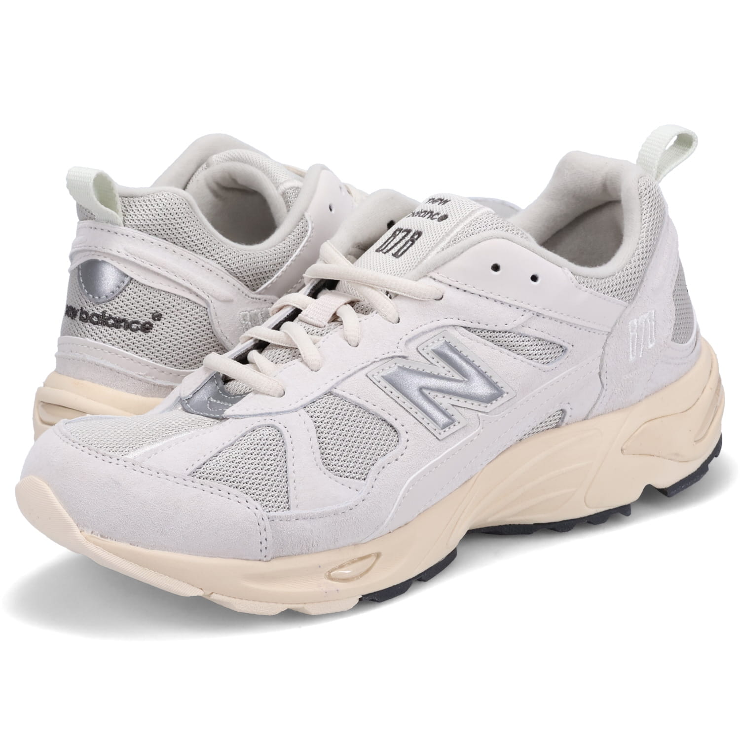 訳あり BOX破損 878 スニーカー メンズ Dワイズ ライト グレー CM878MA1 返品不可