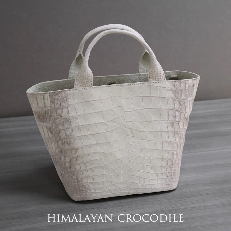 ヒマラヤ クロコダイル トートバッグ レディース センター取り 2way ショルダーバッグ 軽量 軽い 自立 ミディアム トート 通勤 オフィス ビジネスバッグ 鰐革 保証書 付き プレゼント 母の日