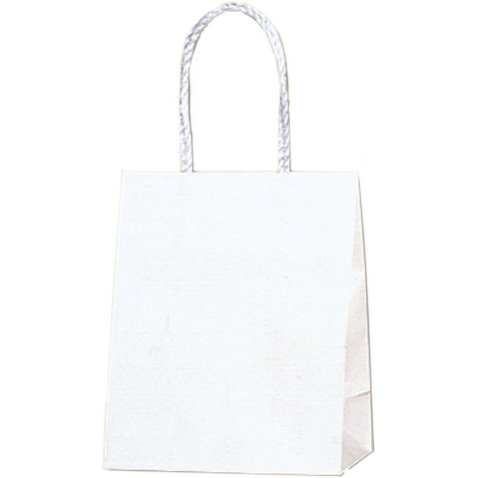 （まとめ買い）シモジマ HEIKO 手提げ紙袋 スムースバッグ 16-09 白無地 25枚 幅160xマチ90x高195mm 003155900 [x3セット]