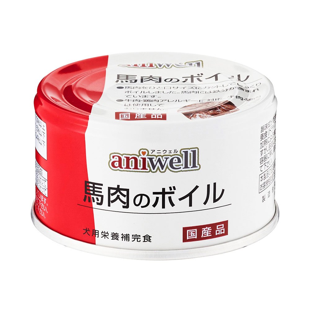 デビフ　アニウェル　馬肉のボイル　８５ｇX２４缶　缶詰　犬　ウェットフード　ドッグフード　ＣＲＣ45―08―07―00―00
