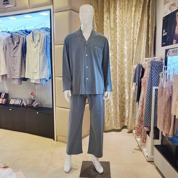 VPA4561M_高級コットンシルクメンズパジャマセット