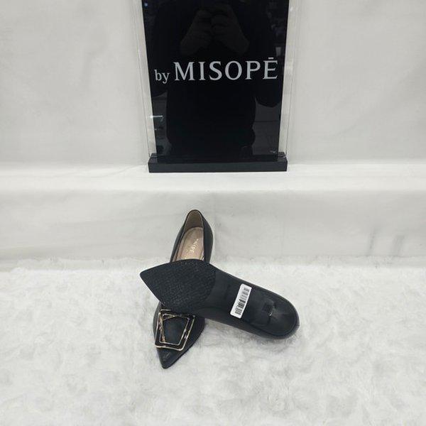 By 女性 モダン ポイント バックル ヒール 112HT411SF006 BLACK 4 JJ