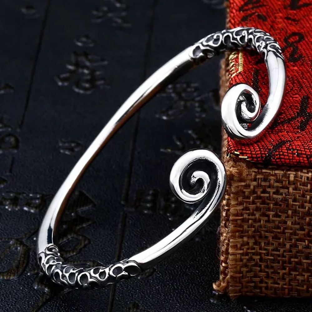 キンコジ ステンレス バングル 手首 アームレット 腕輪 アクセサリー 西遊記 孫悟空 王冠 ユニーク ブレスレット 男性 女性 プレゼント アジアン エスニック ギフト stv00-00057xx