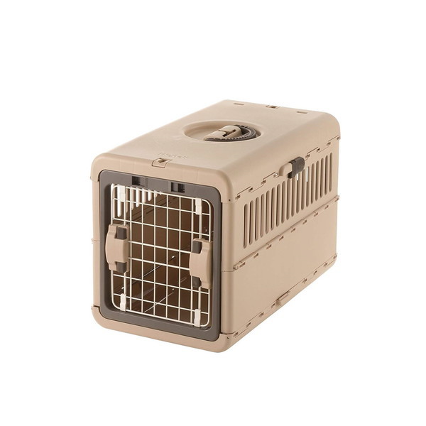 キャンピングキャリー折り畳み M ダークブラウン