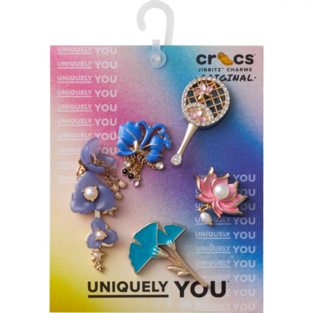 クロックス エレベイテッド チャイナ フローラル イヤリング ジビッツ 5個セット
