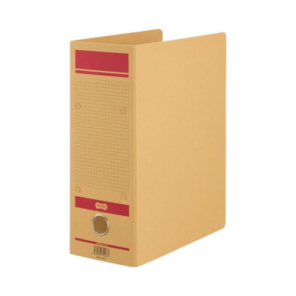 （まとめ）TANOSEE保存用ファイルN（片開き） A4タテ 1000枚収容 100mmとじ 赤 1セット（12冊）3セット