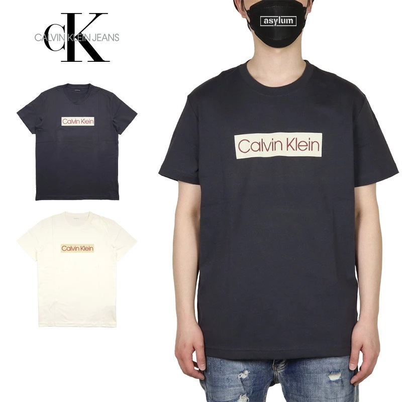カルバンクライン ジーンズ Tシャツ CALVIN KLEIN JEANS CK 半袖 メンズ レディース ブランド 大きいサイズ おしゃれ 綿100% 黒 白