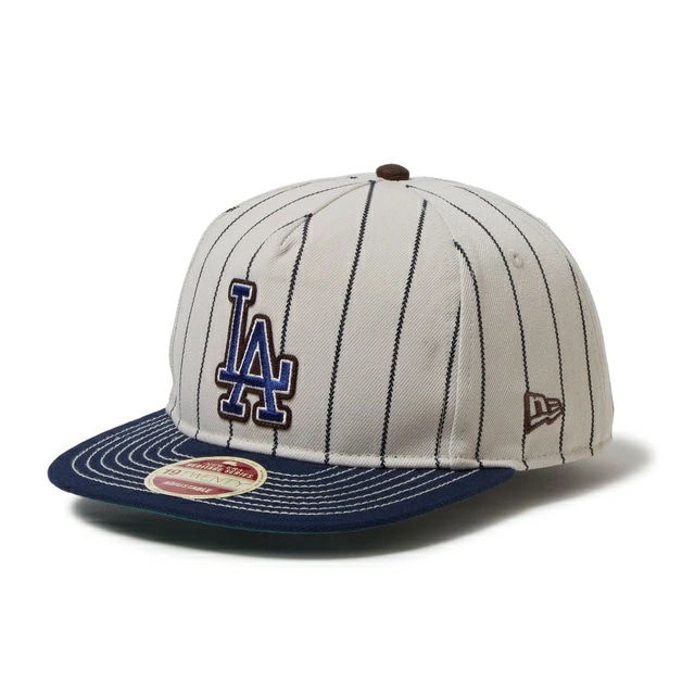 [即納]NEWERA ニューエラ 19TWENTY Heritage Stripe ロサンゼルス・ドジャース クーパーズタウン オーシャンサイドブルー　CAP 調節可能 メンズ　プレゼント ギフト 贈