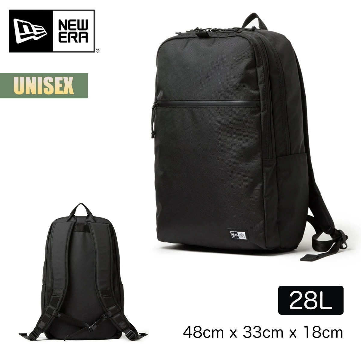 リュック スマートパック 28L ブラック Smart Pack 28リットル UUC バッグパック ユニセックス 通勤 通学 アウトドア PC収納 黒 デイパック ワンポイント