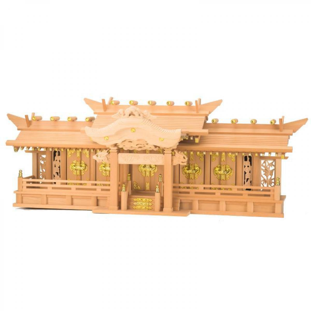 静岡木工 神棚の里 屋根違い五社宮 飛鳥(あすか) 神棚 日本製 東濃檜