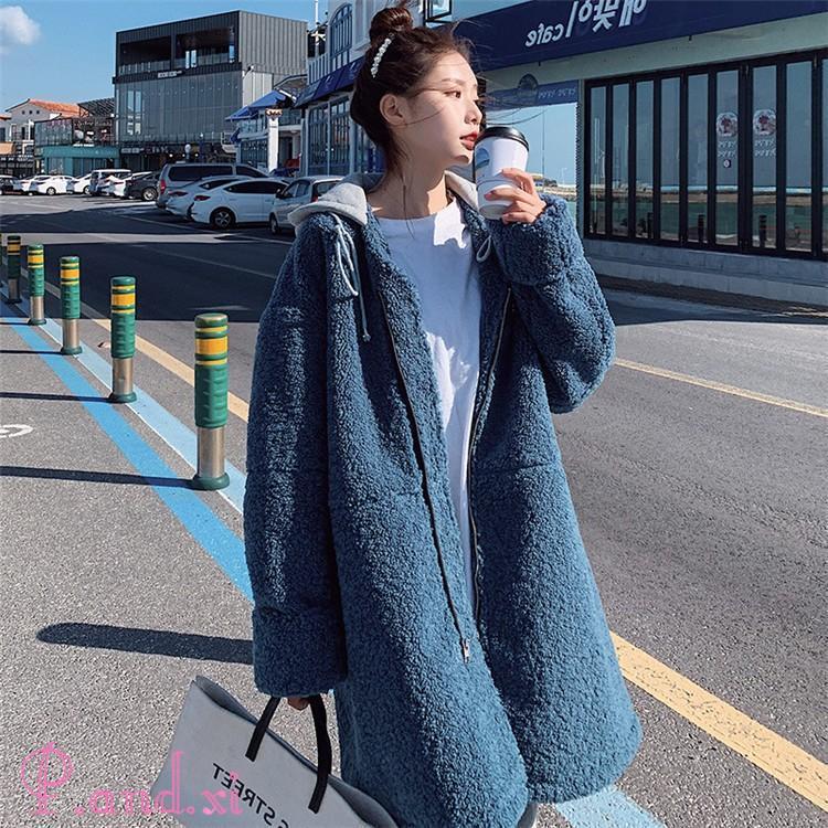 コート レディース コート 冬服 防寒着 暖かい 厚手モコモコ 韓国風 フード付き カジュアル オシャレ アウター 長袖 大きいサイズ
