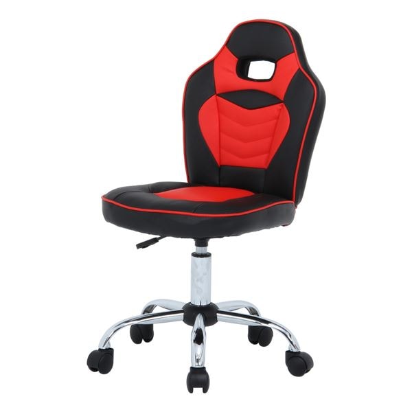 レーシングチェア キッズ用 レッド 幅50x奥行50x高さ82.590cm 組立品