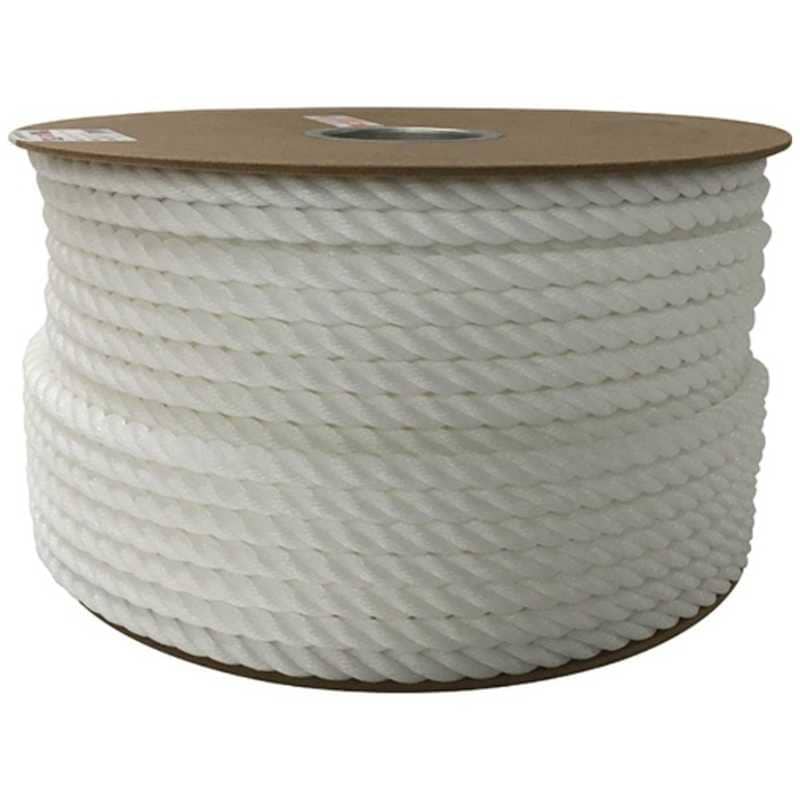 ユタカメイク　ユタカ ポリエチレンロープドラム巻 12mm×100m ホワイト　PRE-67