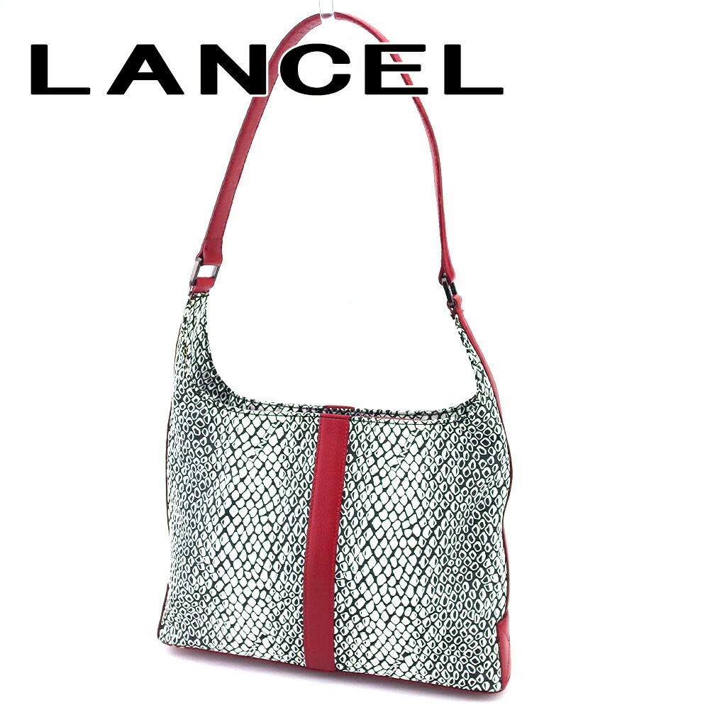 ショルダーバッグ トートバッグ メンズ可 ブラック ホワイト 白 レッド 中古