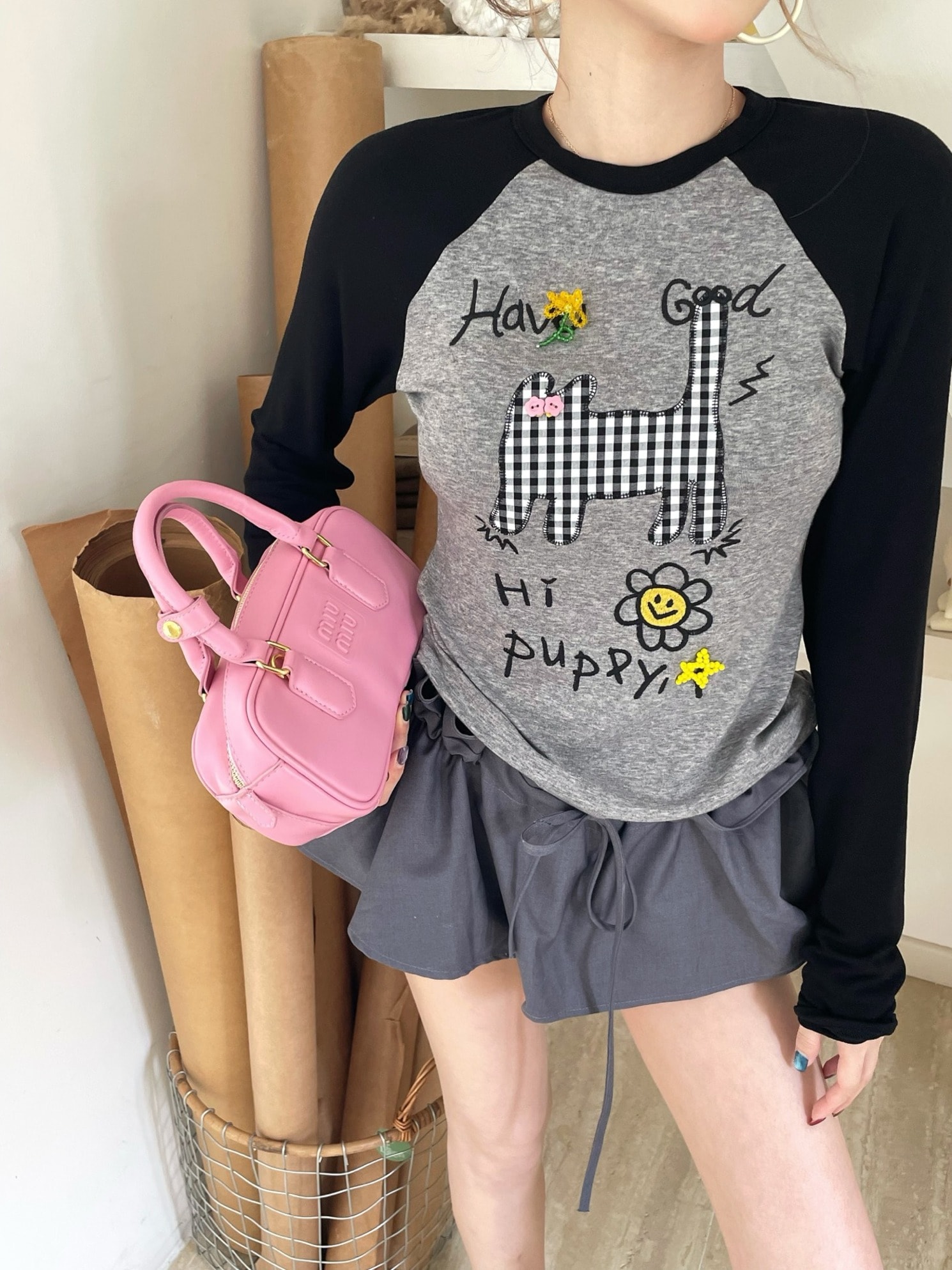 ハッピーパフィーロングスリーブ