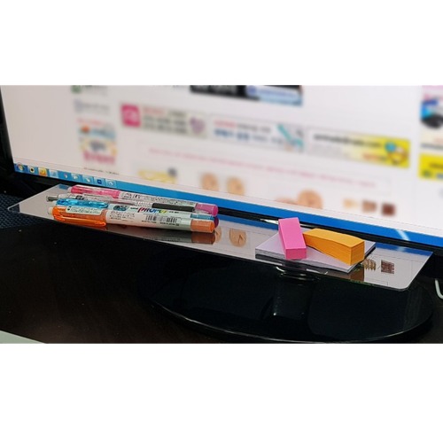 付属のモニター棚1つ学校オフィス役所銀行モニターメモホルダーメモボード