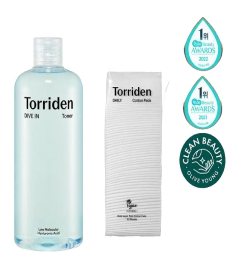 T*rriden トリーデン ダイブイン 低分子ヒアルロン酸トナー 500ml 企画（+化粧用コットン60枚入り）