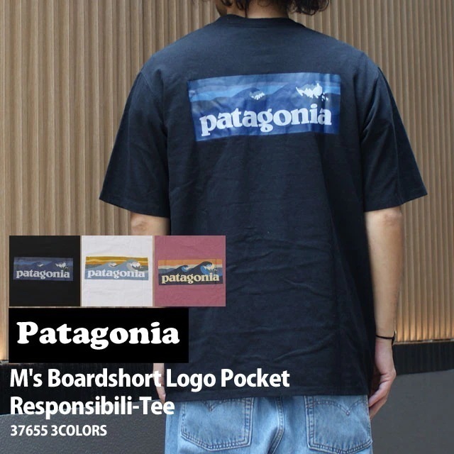 パタゴニア Patagonia Ms Boardshort Logo Pocket Responsibili Tee 37655 200-008917-144