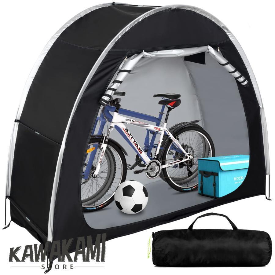 サイクルガレージ 2台自転車置き場 テント サイクルハウス サイクルポート UV加工シート・遮熱・撥水 家庭用 アウトドア 戸外 携帯可 DIY 物置 収納庫2024