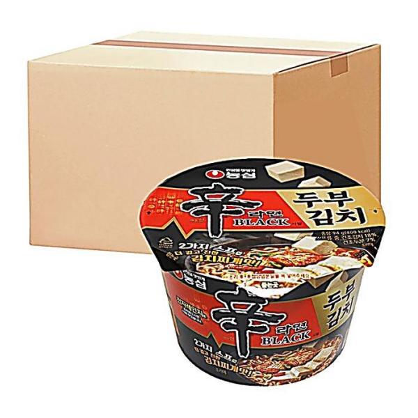 (NEW) 農心 辛ラーメン ブラック 鉢豆腐キムチ (94g X 16個)