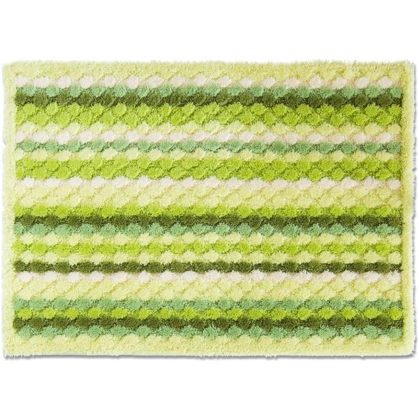 オカ 乾度良好 抗カビプラス バスマット 約50x70cm グリーン