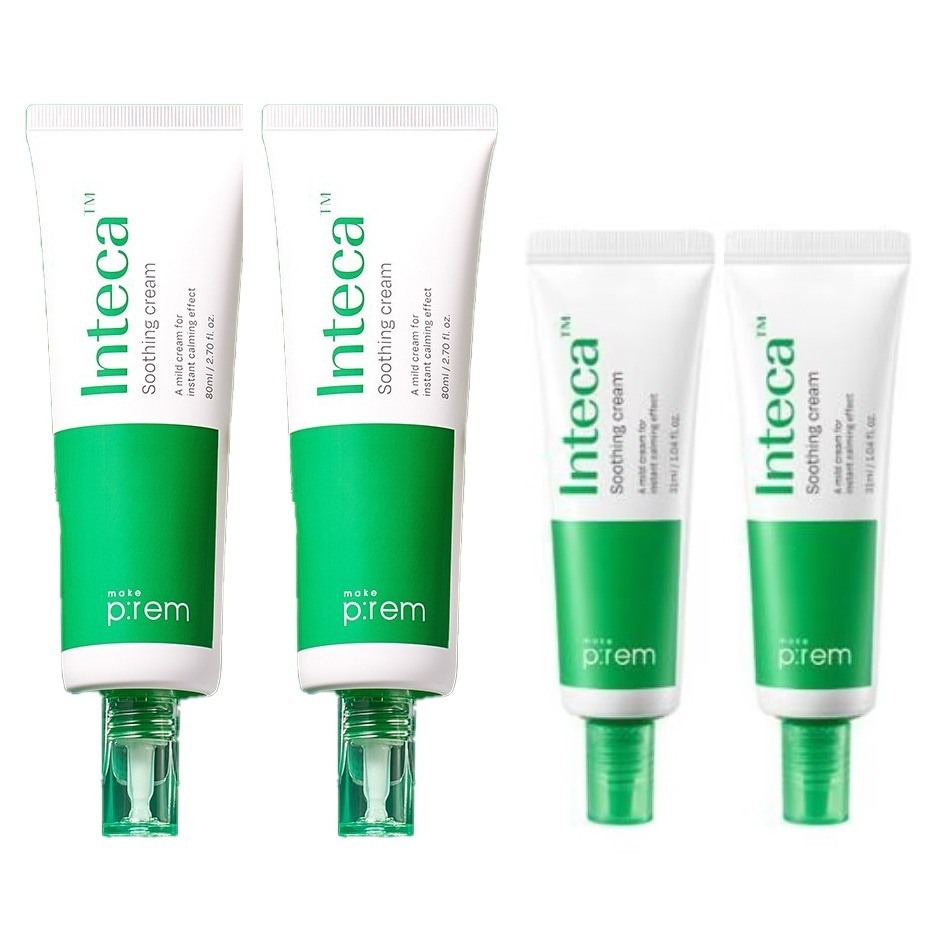 メイクフレム インテカ スージングクリーム 80ml + 80ml + 31ml + 31ml (TOTAL 222ml)