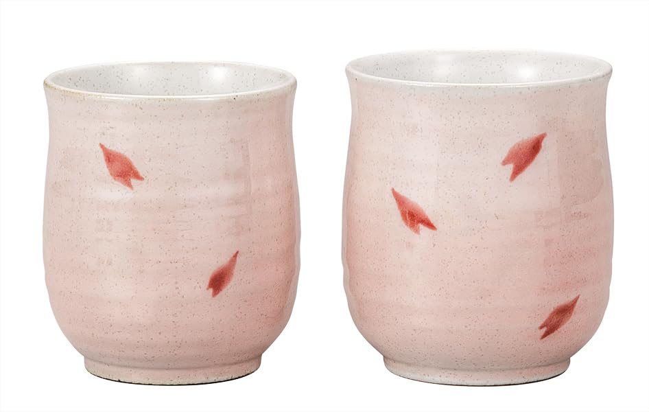 ナカマル『九谷焼』組湯呑桜舞う K9-754