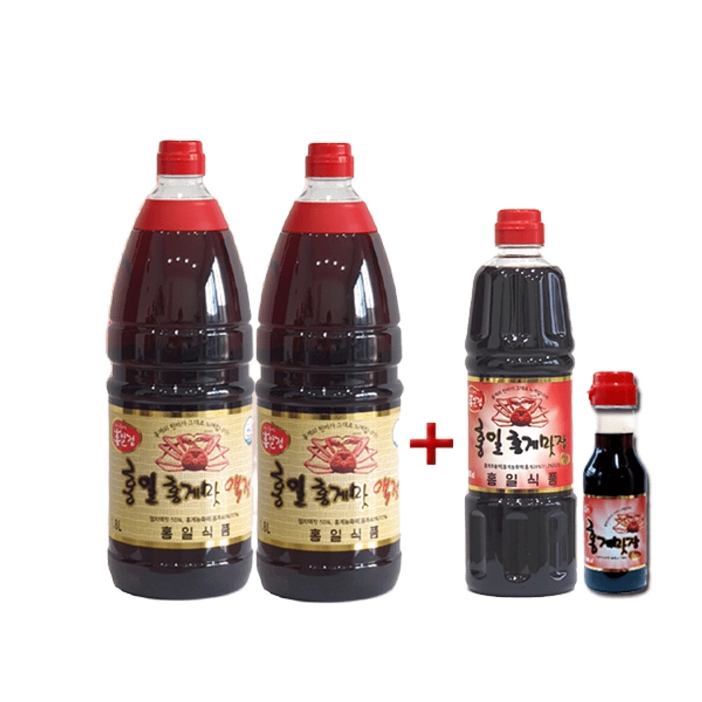 ホンイル 紅ズワイガニ味の魚醤 18L 2EA + 味醤油900ml+200ml魚醤油ワタリガニ