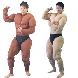 筋肉スーツ（ブラウンベージュ）コスプレ