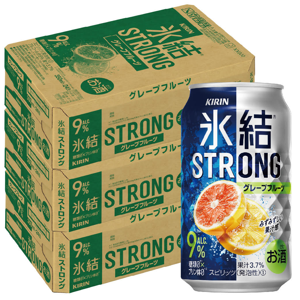 キリン 氷結ストロング グレープフルーツ GF 350ml3ケース/72本【北海道沖縄県東北四国九州地方は必ず送料がかかります】
