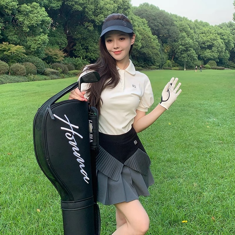 2025新作 ゴルフウェア スカート 半袖 Tシャツ 通気/排汗/速乾 レディース ゴルフ スポーツ テニスウェア