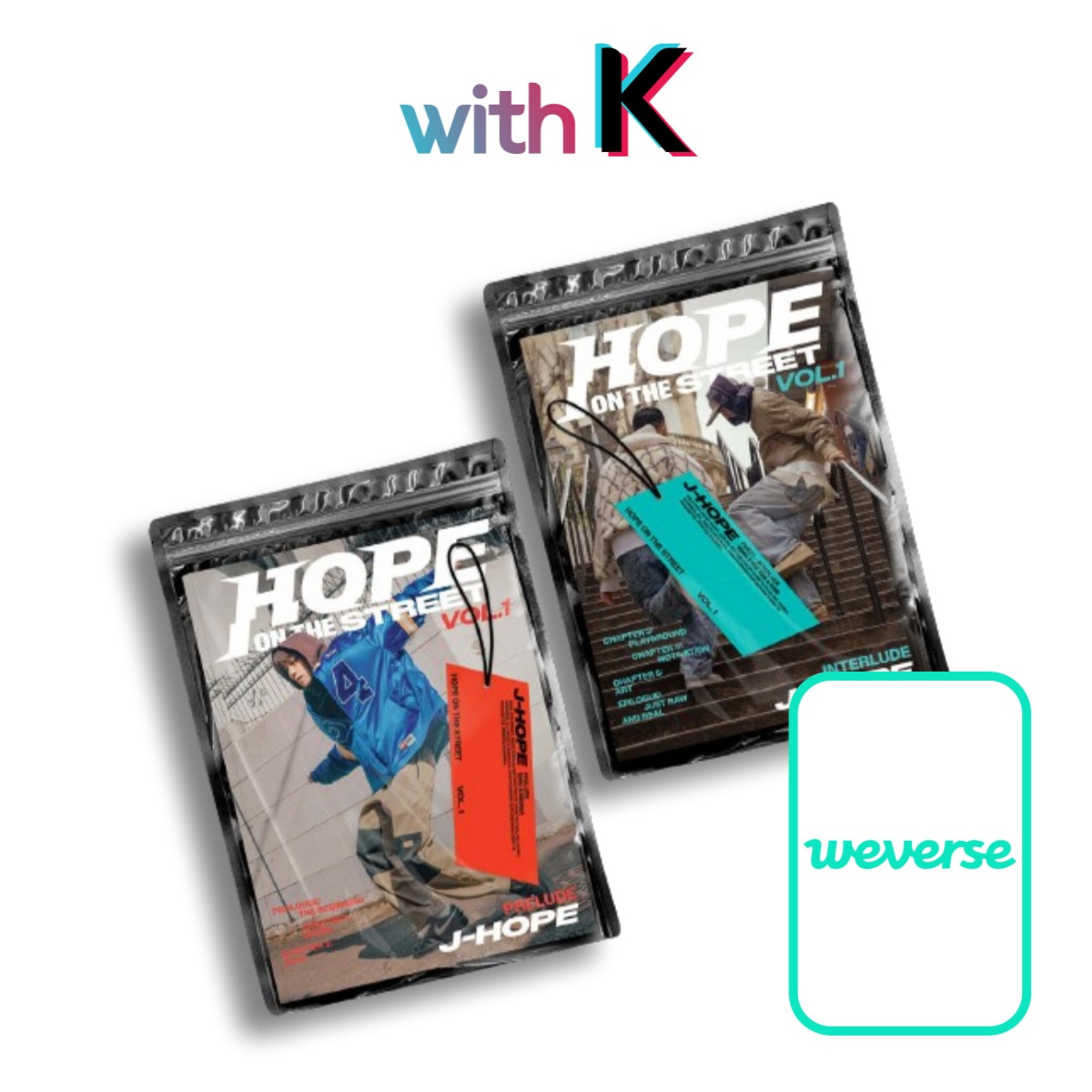 [Weverse 特典] (SET) J-Hope (BTS) - HOPE ON THE STREET VOL.1