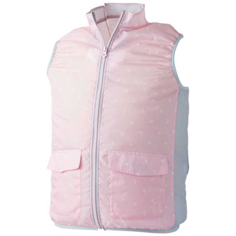 CUC　WZ・レディース ベスト ピンクxグレー M　1872830M