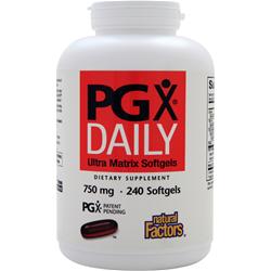 NATURAL FACTORS社　PGX デイリー (750mg) 240ソフトジェルカプセル