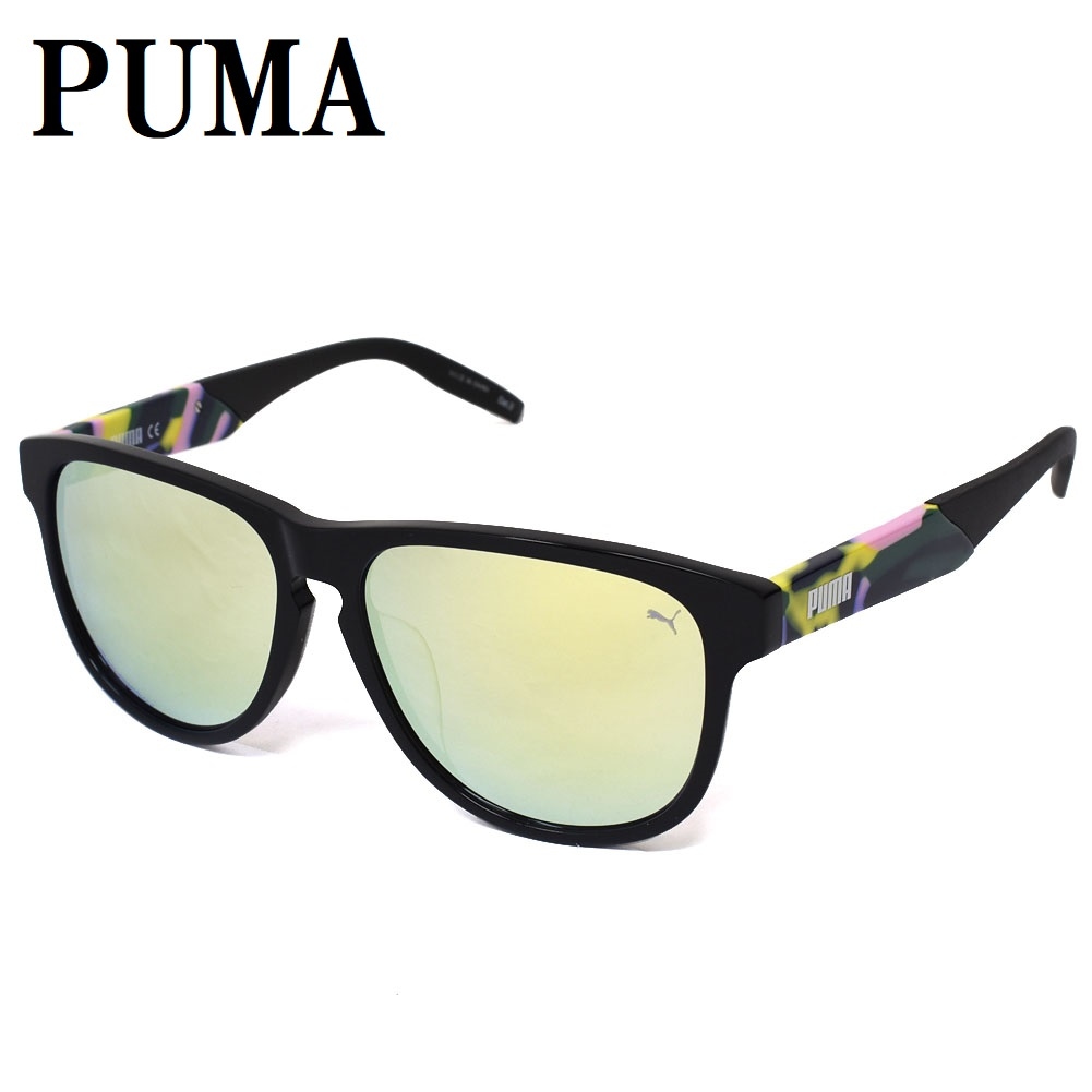 サングラス PU0229SA 005 57 アジアンフィット メガネ 眼鏡 UVカット 紫外線カット メンズ レディース イエロー ミラー ブラック