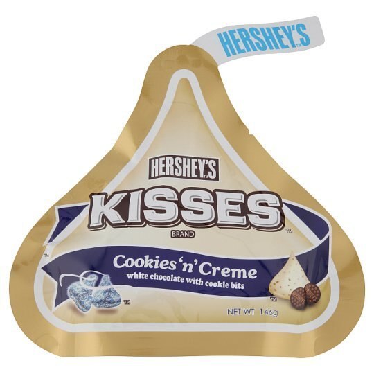 その他 Hershey s Kisses Cookies n Creme White Chocolate with Cookie Bits 146g