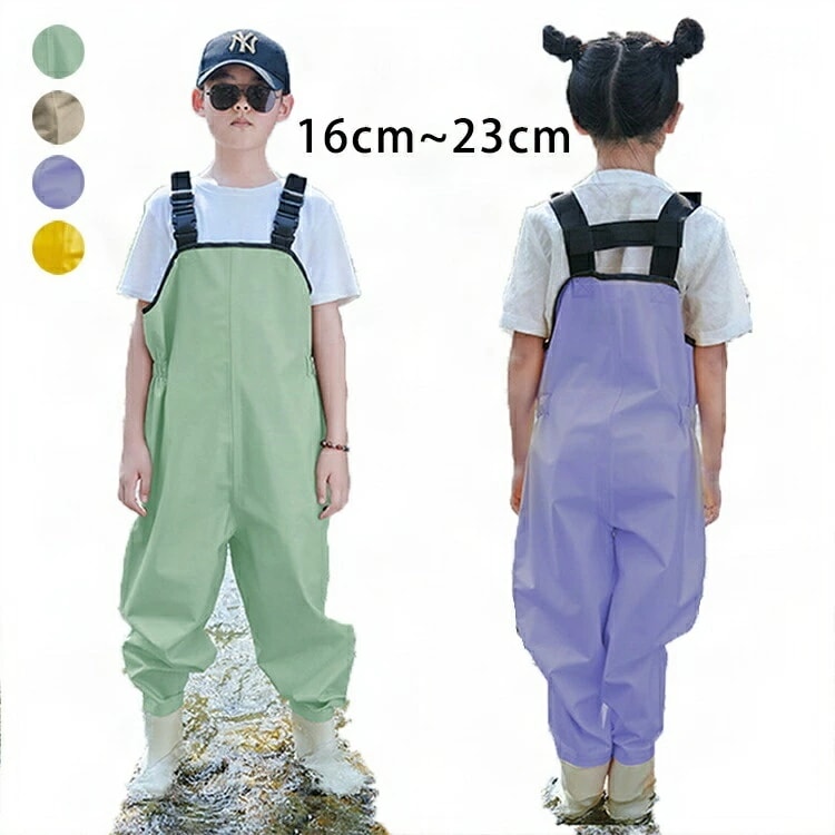 子供用ウェーダー 撥水 防水 防風 防汚 キッズ 砂場遊び 泥遊び 田植え 砂浜 貝拾い 5,440円