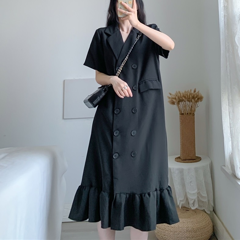 ワンピース レディース シャツワンピース テーラー 襟付き フィッシュテール ボタン 半袖 かわいい 大人可愛い きれいめ シンプル 大人 上品 おしゃれ お洒落 かっこいい 大人可愛い 大人女子