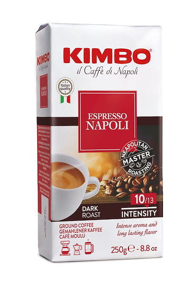 他サイト： キンボ(KIMBO)コーヒー粉 エスプレッソ イタリア(ミディアムロースト アラビカ80% ロブスタ20%)ナポリ 250g(粉)の商品画像