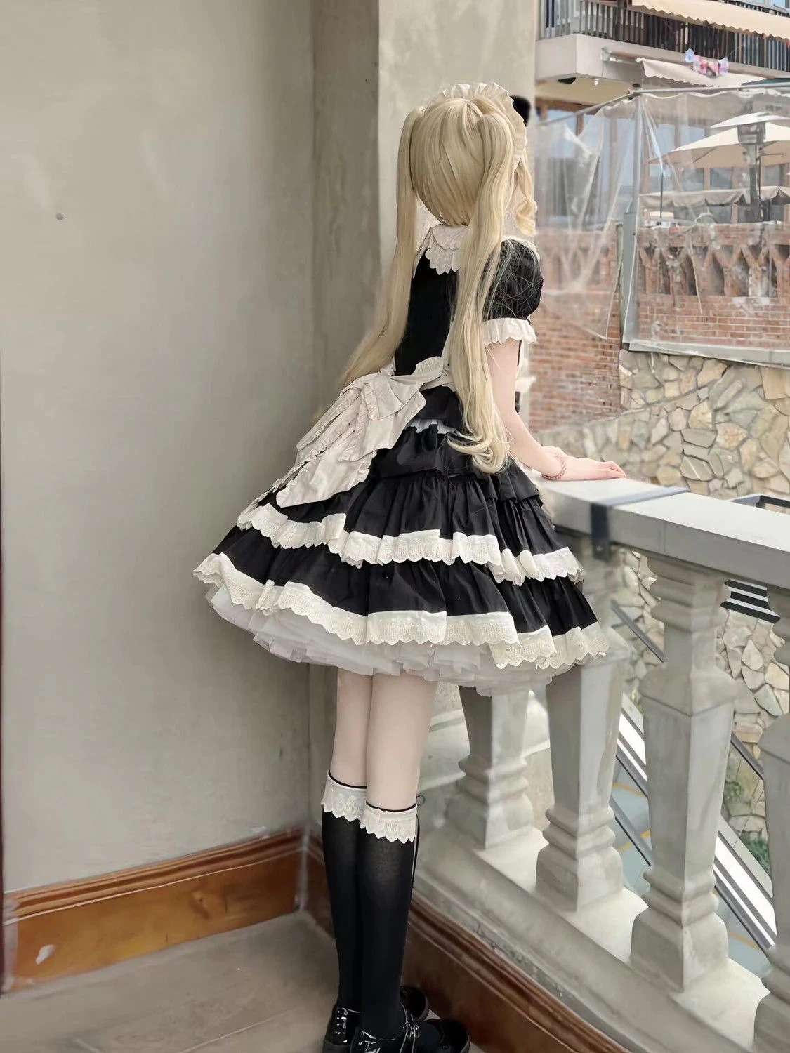 コスム かわいい 甘い ロリータドレス メイドドレス ドレス パフワンピース ロリータメガ割カラコンサンダル f Yt ハニーズ