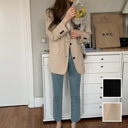 アウター ジャケット 韓国 ファッション レディース 春 秋 冬 カジュアル お取り寄せ PTXJ171 オルチャン コーデ シンプル 定番 セレカジ 20代 30代 40代 2024 ベーシック