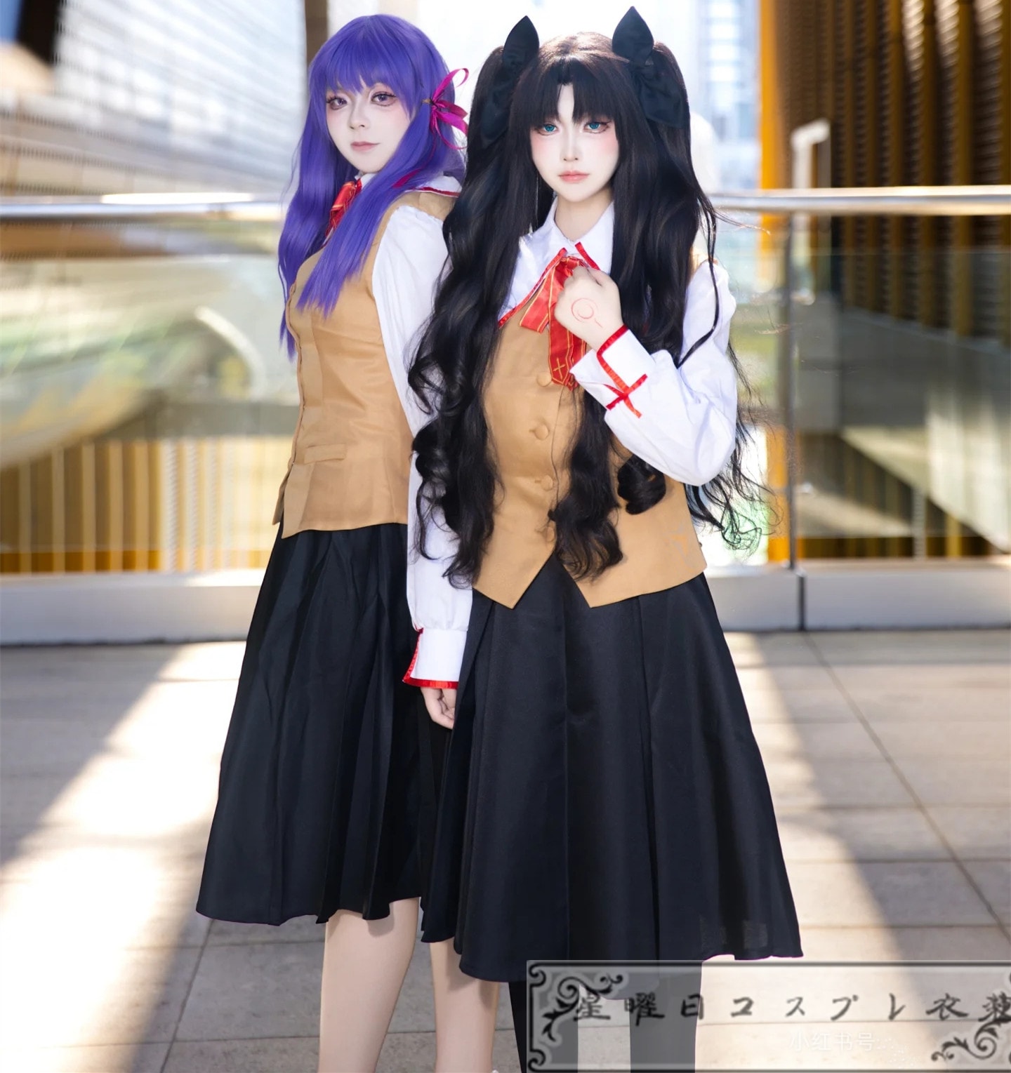 在庫品 Fate/stay night 遠坂凛 間桐桜 学園制服 コスプレ衣装 コスチューム