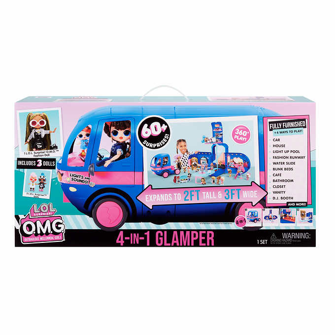 LOL サプライズ! O.M.G. 4-in-1 グランパー ファッション キャンパー2 O.M.G. 4-in-1 Glamper Fashion Camper 2 with 55+ Surpris 19,224円
