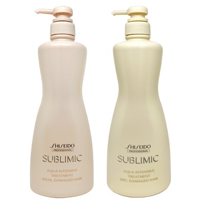 選べる2種 サブリミック アクアインテンシブ トリートメント W （弱った髪用） 1000g D (乾燥した髪用） 1000g サロン専売
