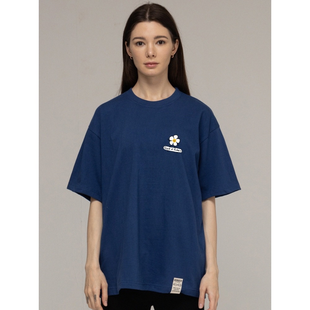 GRAVER フラワーボードショートスリーブ T シャツブルーシャドウ 7,689円